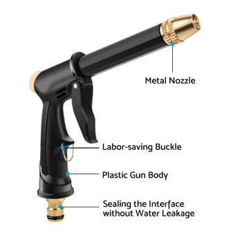 compare product Stainless High Pressure Water Hose Spray Nozzle Washer Clean Home Window Garden