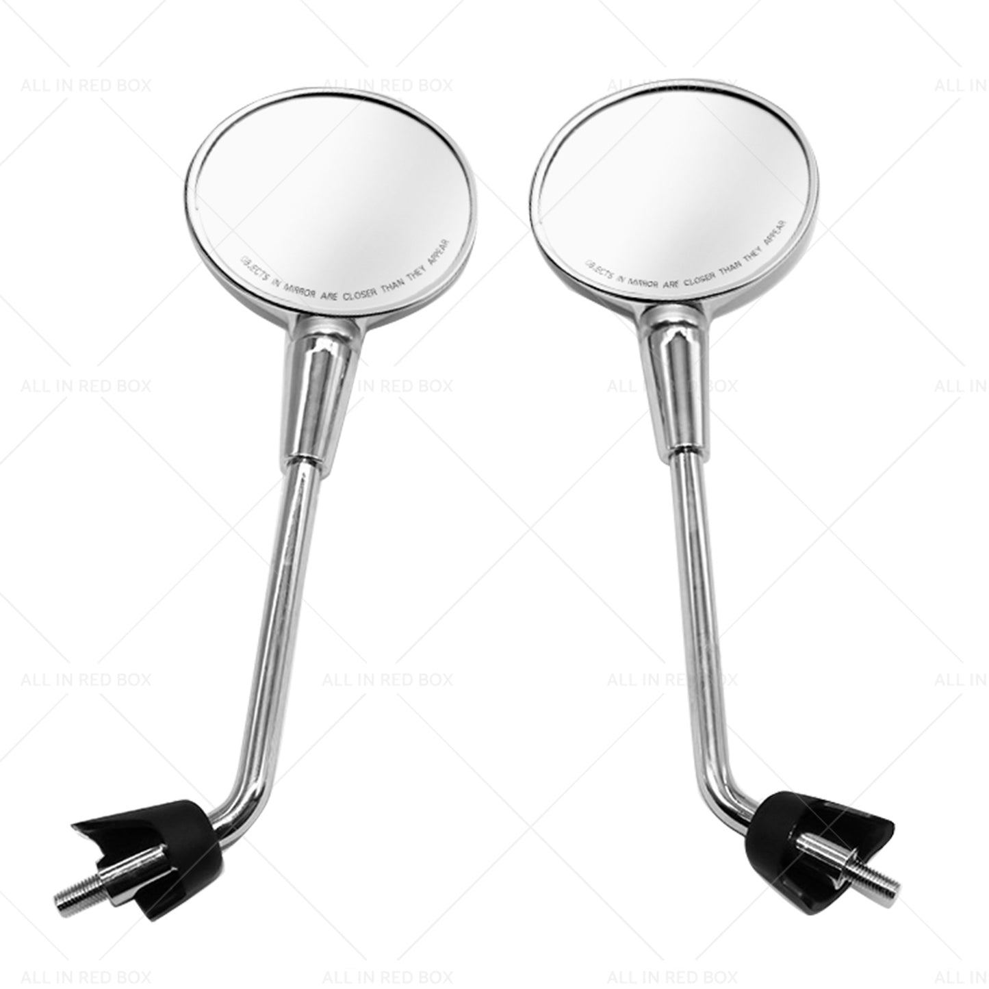 Left  and  Right Rearview Mirror Chrome Suitable For Vespa Primavera 50 125 150