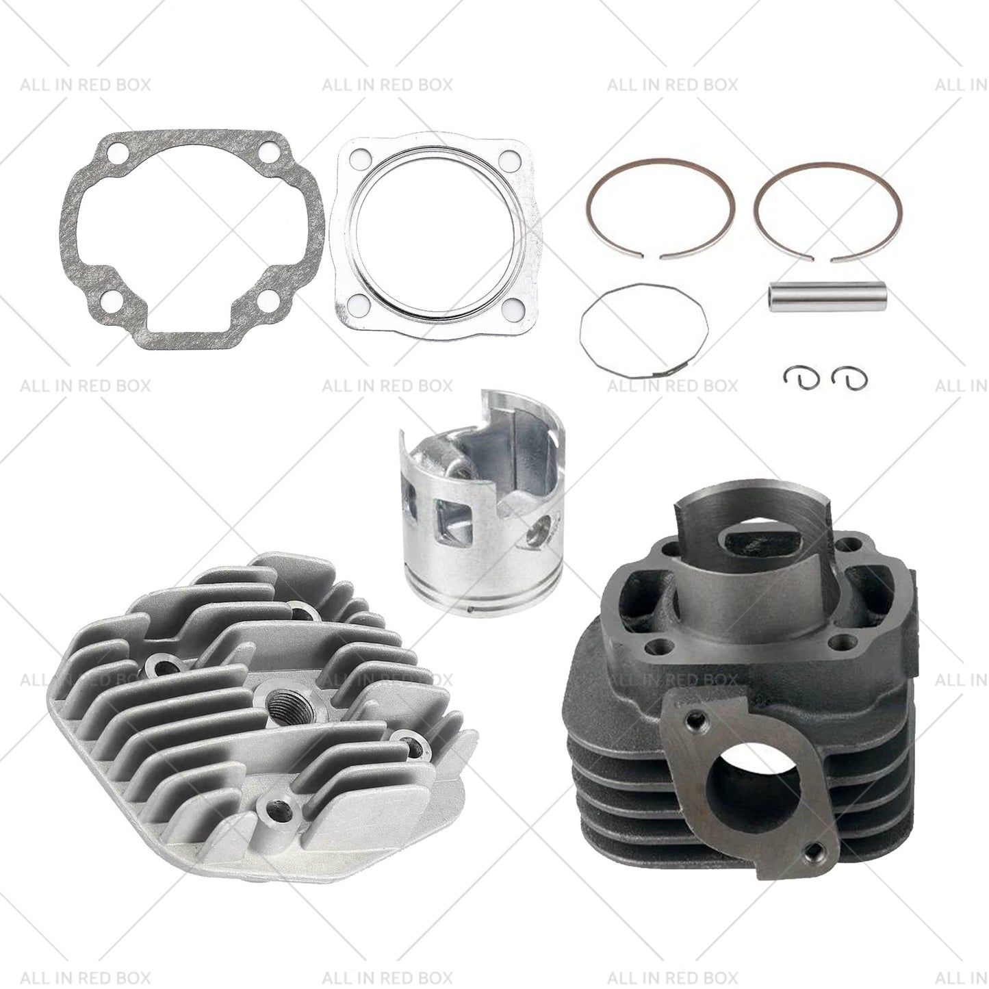 47mm Big Bore Head Cylinder Piston Kit Suitable for Yamaha Clone Jog50 to 70CC