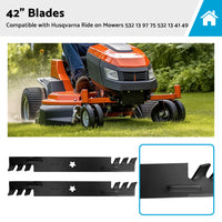{{ 42inch Blades Suitable For Husqvarna Ride on Mowers 532 13 97 75 532 13 41 49 }} - Buy Car Parts Online at {{ Kaka Auto Parts }}.