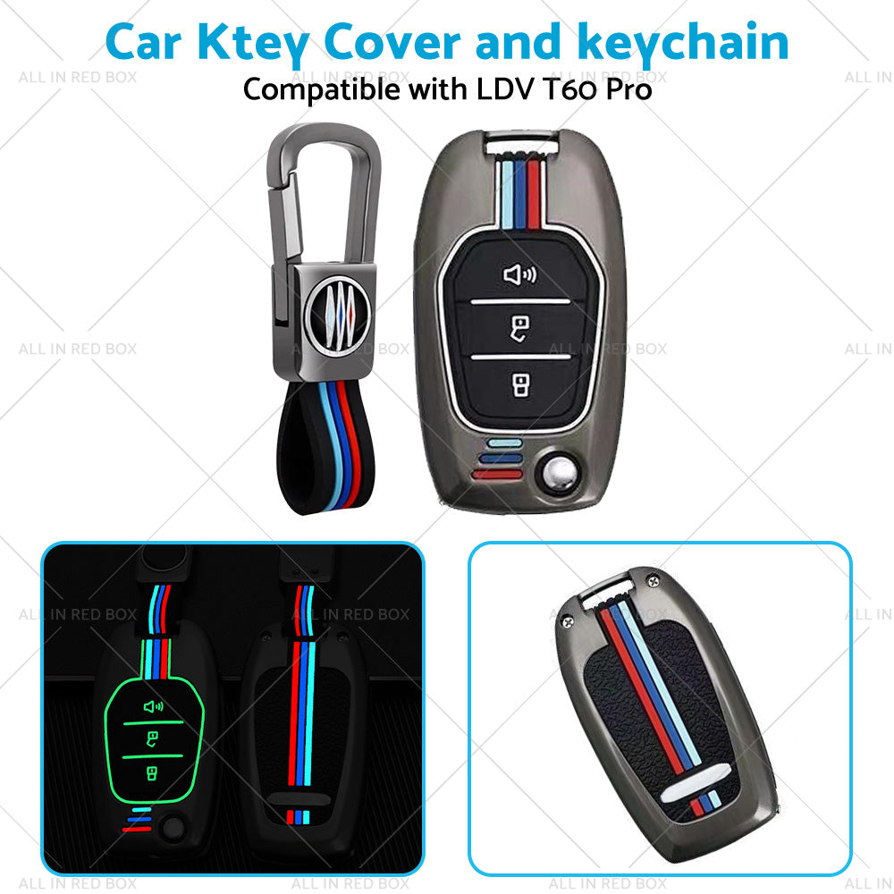 Zinc Alloy Car Flip Remote Key Fob Case Cover Shell Suitable For LDV T60 Pro