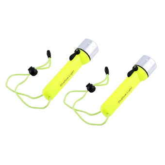compare product 2x Waterproof Bright LED Scuba Diving Underwater Flashlight Torch Light Lamp Suitable For Diving & Outdoor Use