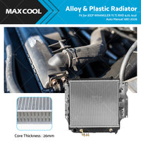 RADIATOR FIT JEEP WRANGLER YJ TJ RHD 4. 0L 6cyl  1987-2006? Auto  and  Manual