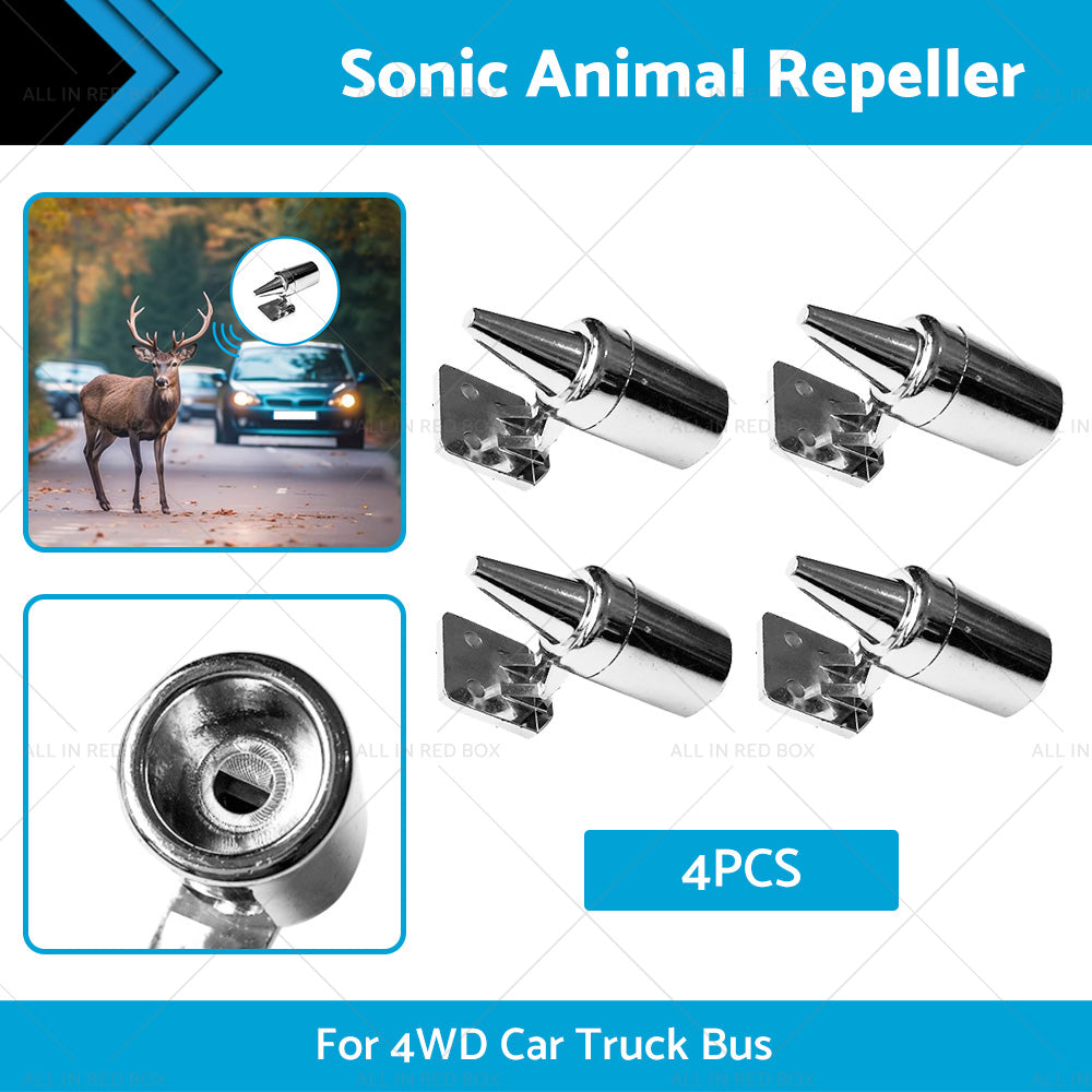 4PCS Sonic Animal Repeller Sonic Shoo Whistle Roo Kangaroo 4WD Car Truck Bus