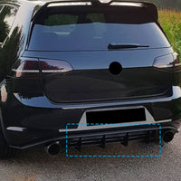 4 Fins Rear Bumper Diffuser Lip Spoiler Suitable For Volkswagen VW Golf MK7 GTI