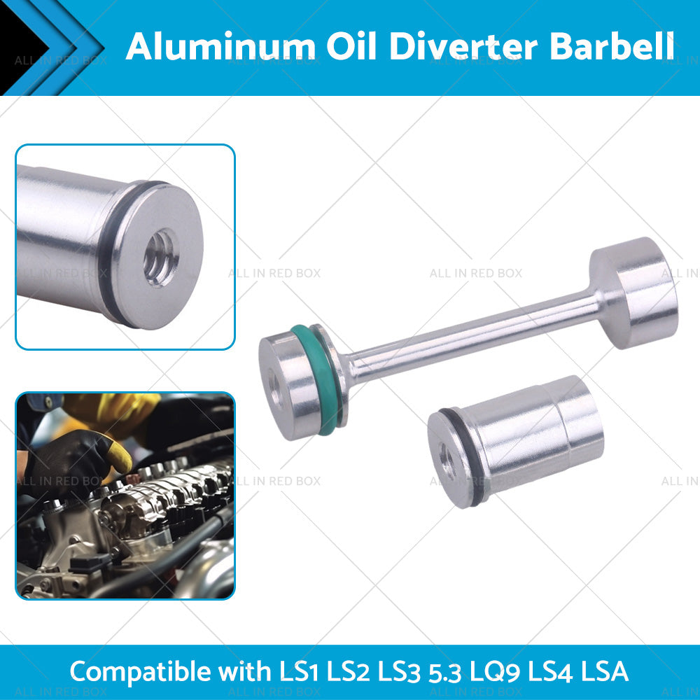 Billet Aluminum Oil Diverter Barbell Suitable For LS Engine LS1 LS2 LS3 5. 3 LQ9