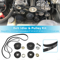 Belt Idler  and  Pulley Kit Fit For Holden Commodore VT VX VU VY VZ V8 LS1 LS2 GEN3