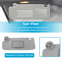 Sun Visor Passenger Left Side Suitable For Holden Barina TM 2011-2018 9532750