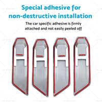 Carbon Fiber Inner Door Handle Cover Suitable For Mitsubishi Triton L200 23-25