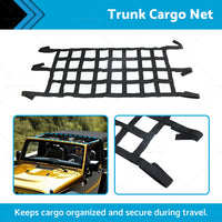 Roof Cargo Net Back Window Storage Hammock Suitable ForJeep Wrangler TJ JK 97-18