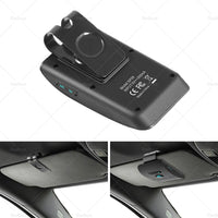 Wireless Car Bluetooth-compatible Handsfree Speaker Phone Sun Visor Clip Black