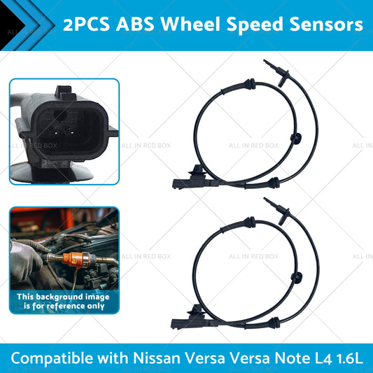 2x Front L or R ABS Wheel Speed Sensor Suitable for  Versa 12-19 Versa Note 14-19