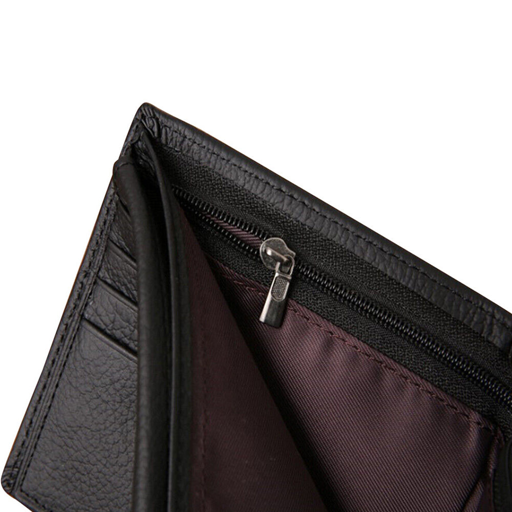 Men’s Leather Wallet Cowhide Coin Purse With Multiple Card Slots Suitable For Everyday Use