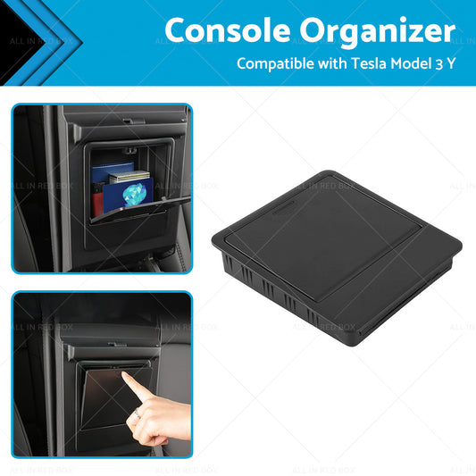 Console Organizer Tray Armrest Hidden Storage Box Suitable for Tesla Model 3 Y