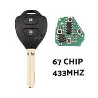 Complete Remote Car Key Suitable For Toyota Hilux  or  Yaris 2005-2009 4D-67