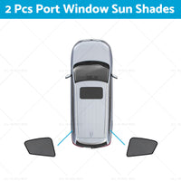 Car Window Sun Shades Suitable for LDV D90 2017-2023 Rear Magnetic Blind Mesh