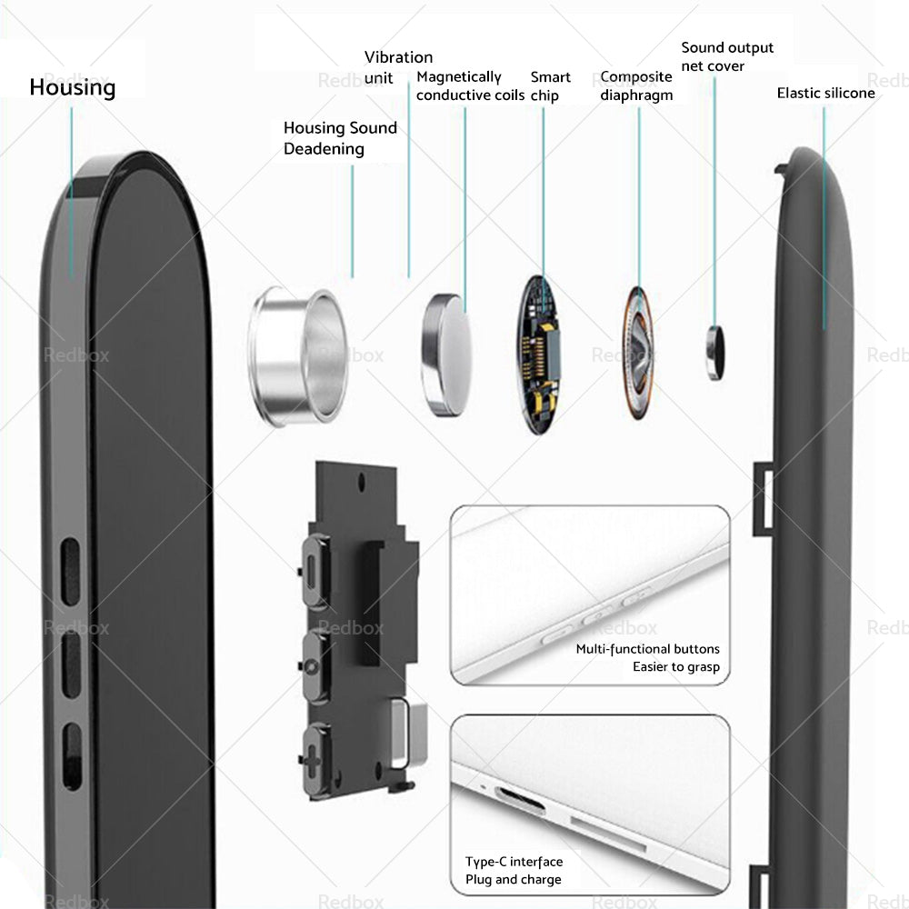 Stereo Sound Under Pillow Speaker Bluetooth-compatible Bone Conduction Sound Box