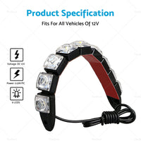 2PCS 9 LED DRL Fog Driving Daylight Daytime Running Light Car Auto Head Lamp