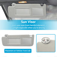 LH Sun Visor Suitable For Toyota Prado TRJ120 RZJ120 LJ120 KDJ120 GRJ120 KZJ120