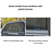 6x Foldable Window Mesh Sun Shade Suitable For Landcruiser 100 105 1998-2007