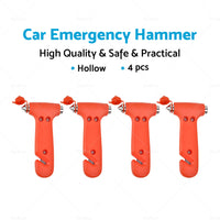 4x Emergency Safety Hammer Breaker Car Cutter Window Belt 2 in 1 Tool Bus Glass