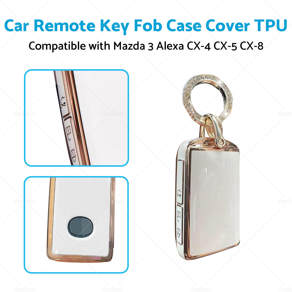 Car Remote Key Fob Case Cover TPU Suitable For Mazda 3 Alexa CX-4 CX-5 CX-8