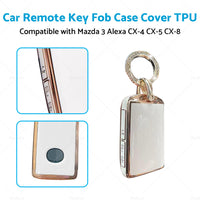 Car Remote Key Fob Case Cover TPU Suitable For Mazda 3 Alexa CX-4 CX-5 CX-8