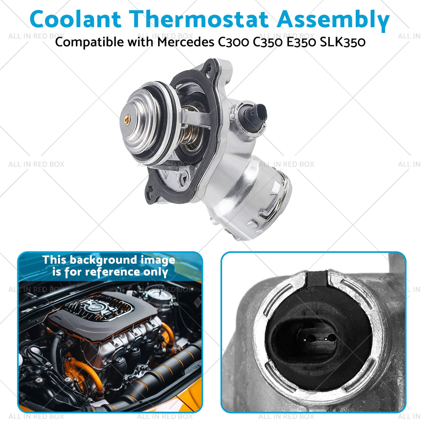 Coolant Thermostat Assembly Suitable for Mercedes C300 C350 E350 SLK350 50-12