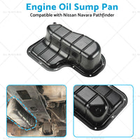 Engine Oil Sump Pan Suitable for Nissan Navara D40 Pathfinder R51 VSK YD25 05-12