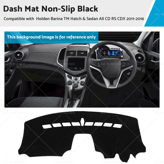 Dash Mat Suitable For Holden Barina TM Hatch  and  Sedan All CD RS CDX 11-16 Black