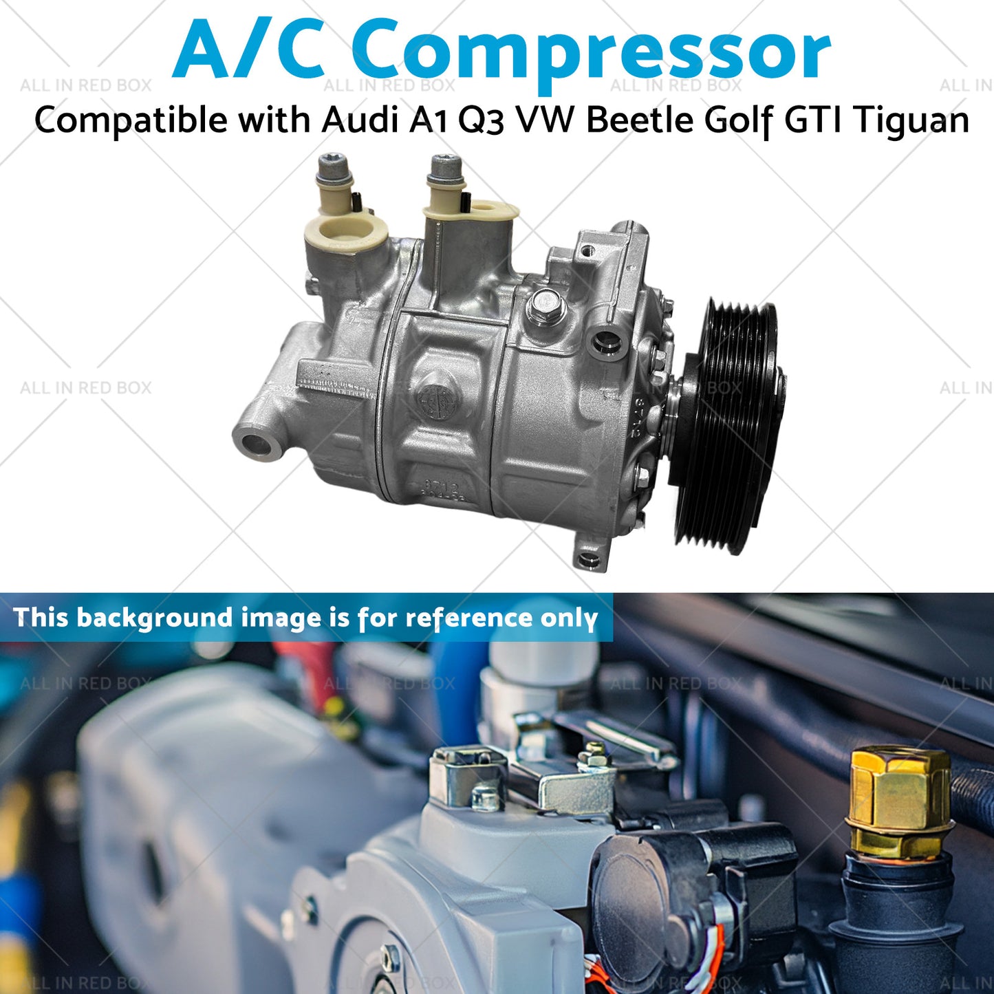 A or C Compressor Suitable for Audi A1 Q3 VW Beetle Golf GTI Tiguan 5Q0820803Q