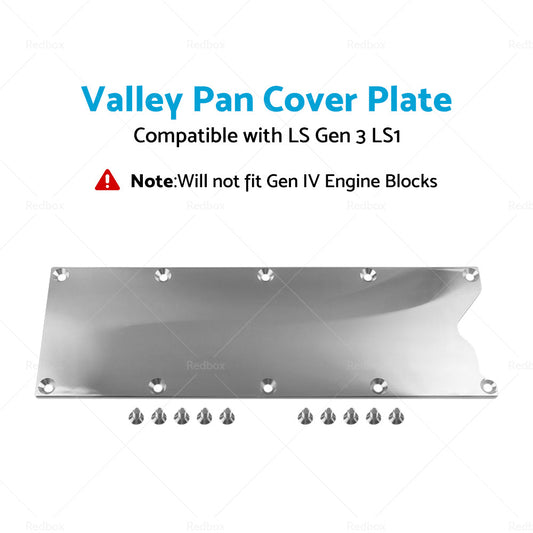 Suitable For LS Gen 3 LS1 Billet Valley Pan Cover Low Plate Knock Sensor Delete