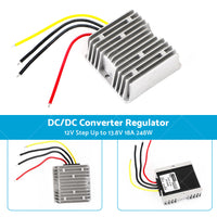 DC or DC Power Supply Converter Regulator 12V Step Up to 13.8V 18A 248W Waterproof