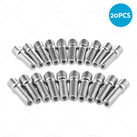 20pcs 58mm M12 x 1. 5 to M12 x 1. 5 Wheel Stud Conversion Bolts for German Cars