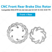 CNC Front Rear Brake Disc Rotor Suitable For KTM 125 250 350 450 SX SXF XC EXC