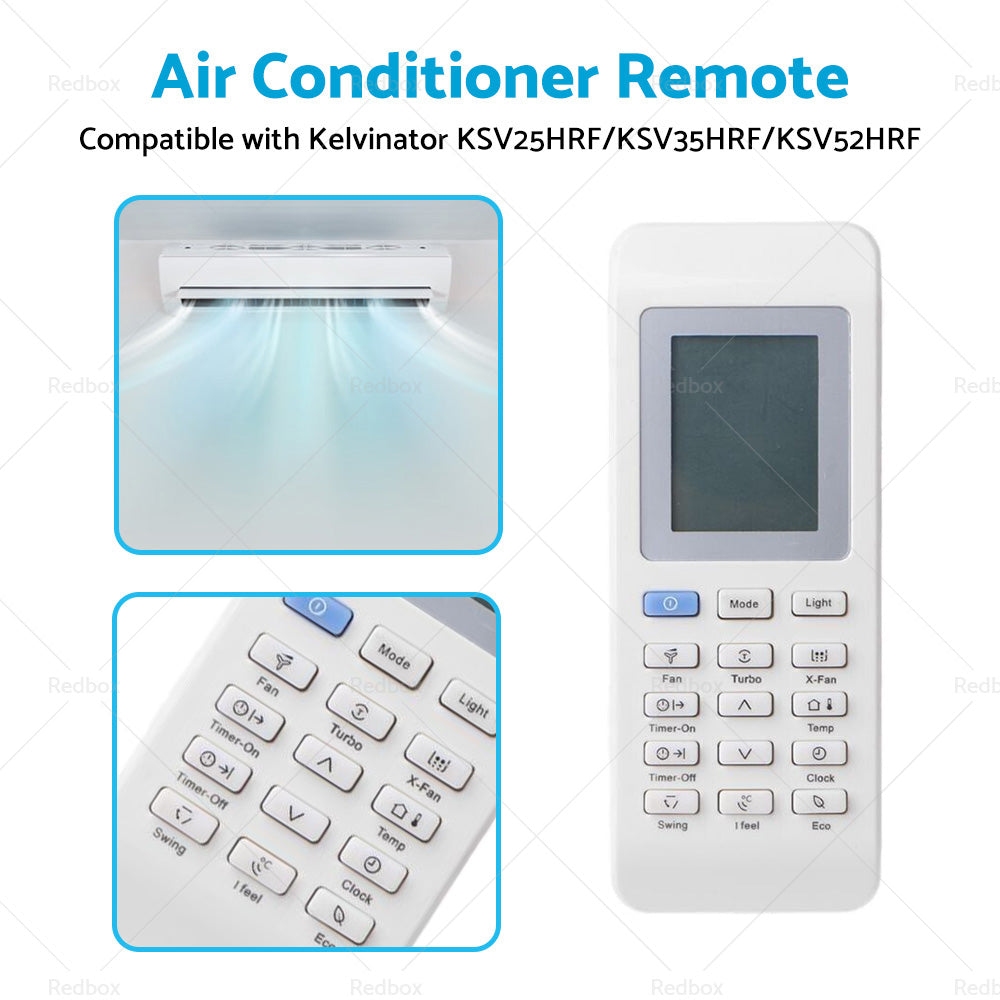 Air Conditioner Remote Suitable for Kelvinator KSV25HRF KSV35HRF KSV52HRF