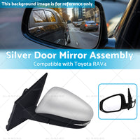 Door Mirror Silver Suitable for Toyota RAV4 2013 - 2018 Left Side 5-wire