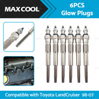 6X Glow Plugs Suitable For Toyota LandCruiser HZJ75  HZJ79 HZJ105 4. 2D 1HZ 98-07