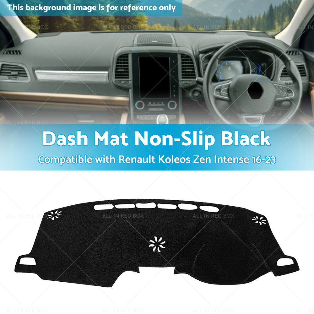 Non-Slip Dash Mat Suitable For Renault Koleos Zen Intense 16-23 Dashboard Cover