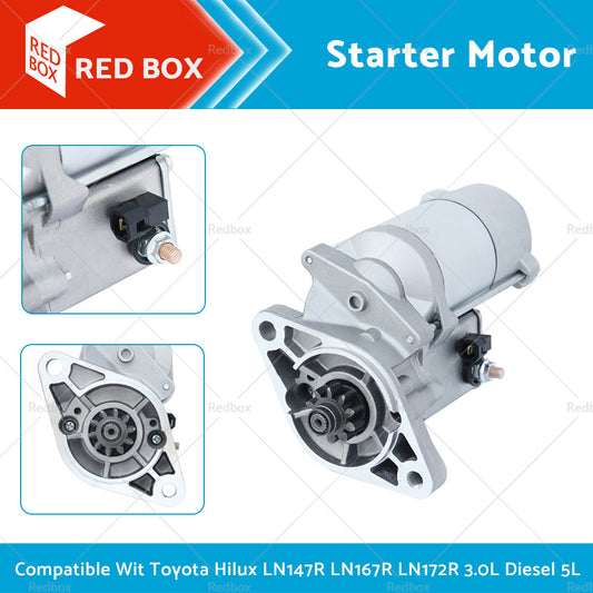 Starter Motor Suitable for TOYOTA HiLux LN86 LN106 LN106R LN107 LN111 eng 3L 2. 8