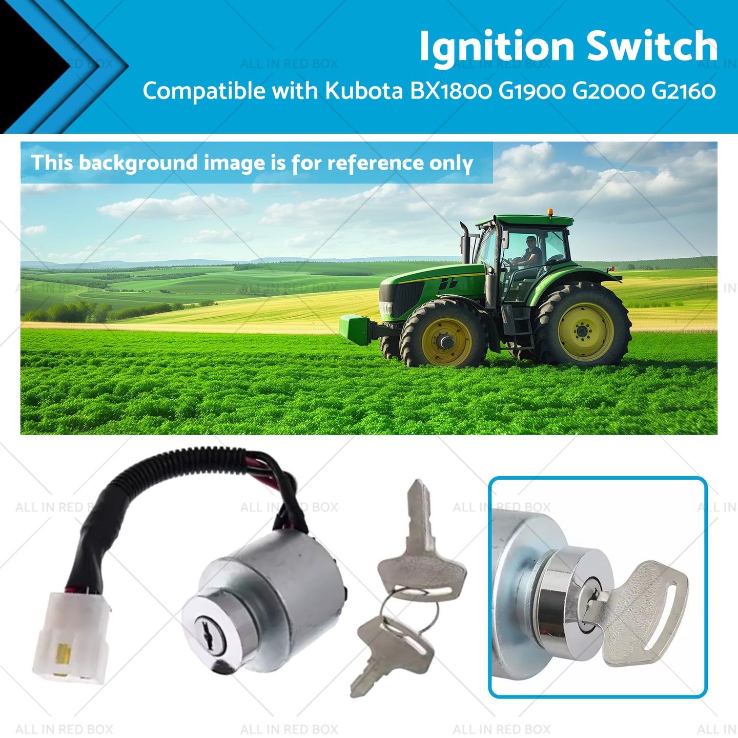 {{ Ignition Switch 66101-55200 Suitable for Kubota BX1800 G1900 G2000 66101-55200 }} - Buy Car Parts Online at {{ Kaka Auto Parts }}.