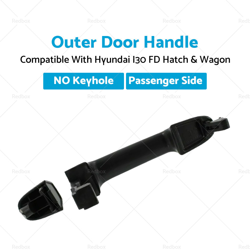 Front LH, Rear LH RH Outer Door Handle NO Keyhole Suitable for Hyundai i30 FD