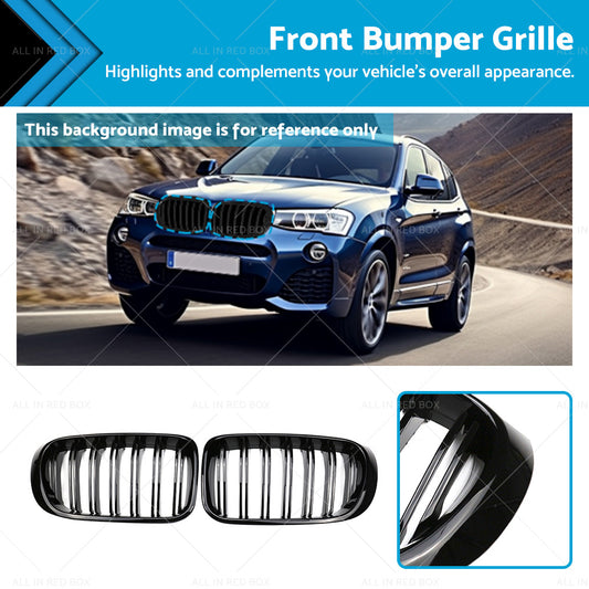 Front Bumper Kidney Grille Grill Suitable For BMW X3 X4 F25 F26 2014-2017