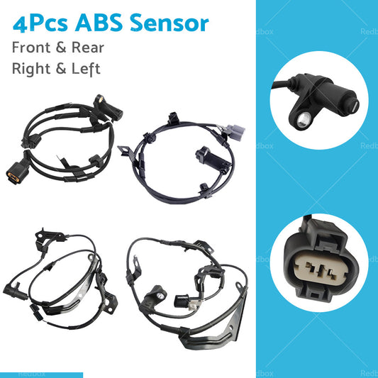 Front Rear Right Left ABS Wheel Speed Sensor Kit For Mitsubishi Triton Pajero