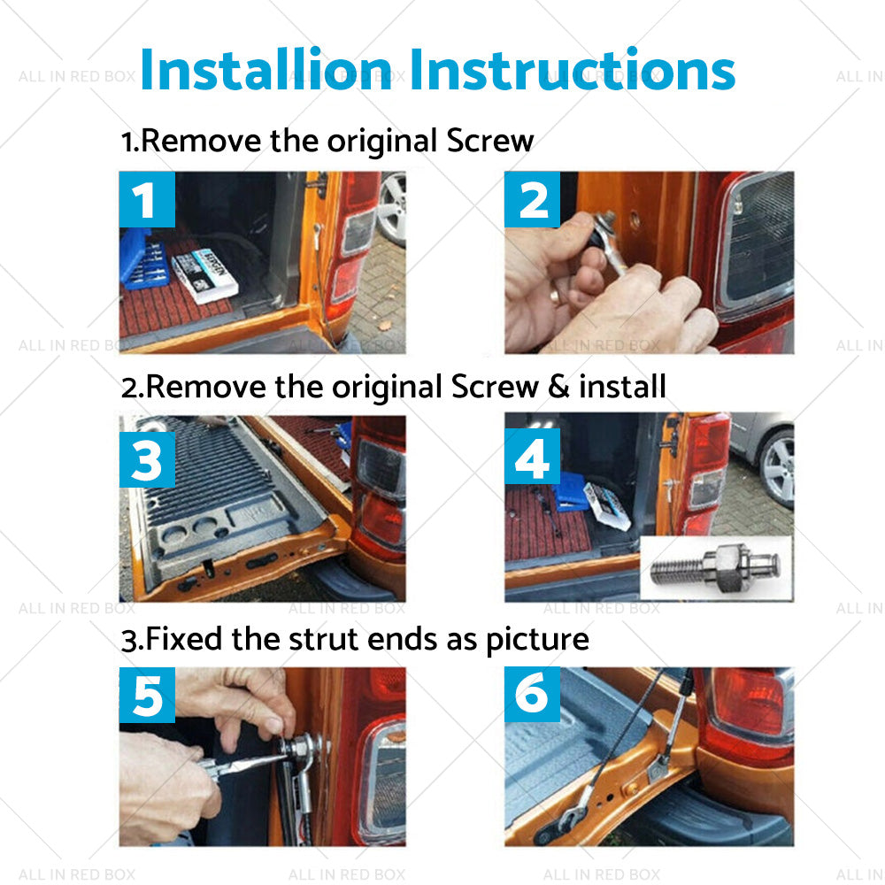 Tailgate Slow Down Strut Assist System Suitable For Holden Colorado RG Ute 12-19