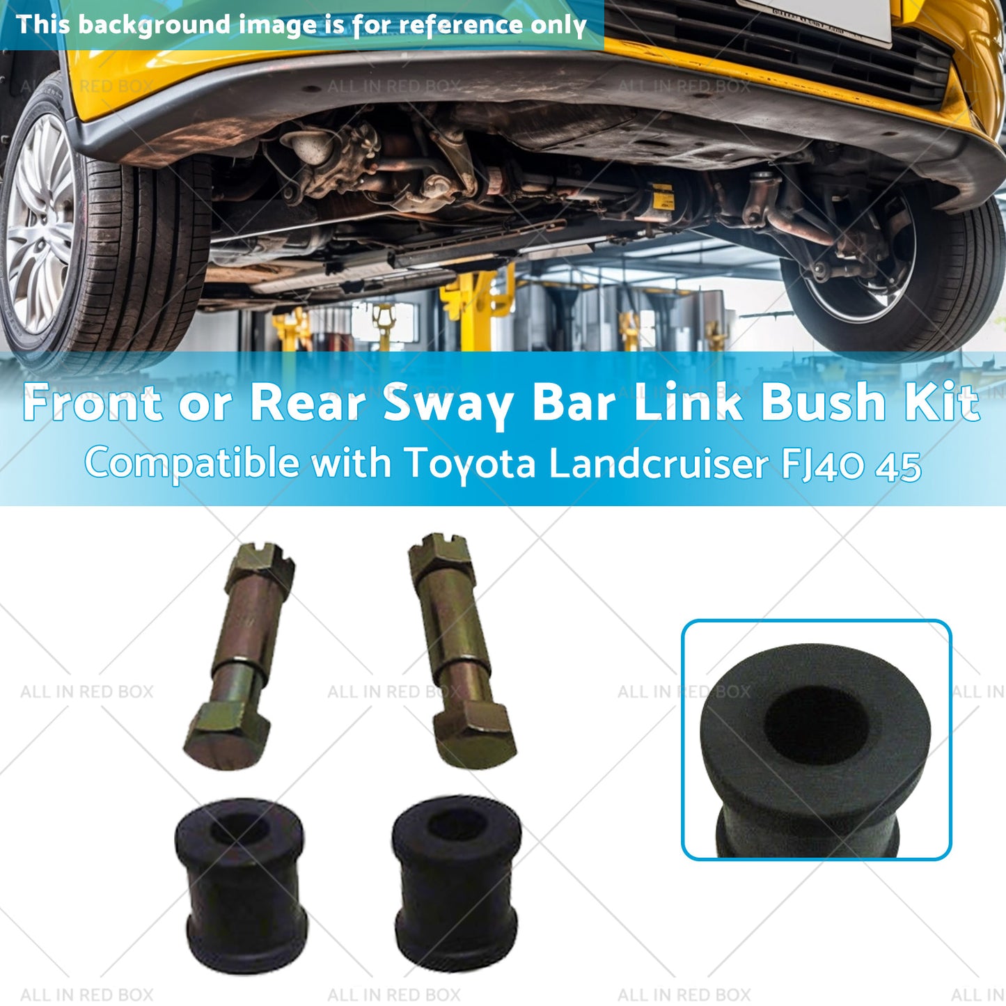 2x Sway Bar Link Bush Front or Rear Suitable for Toyota Landcruiser 45 FJ40