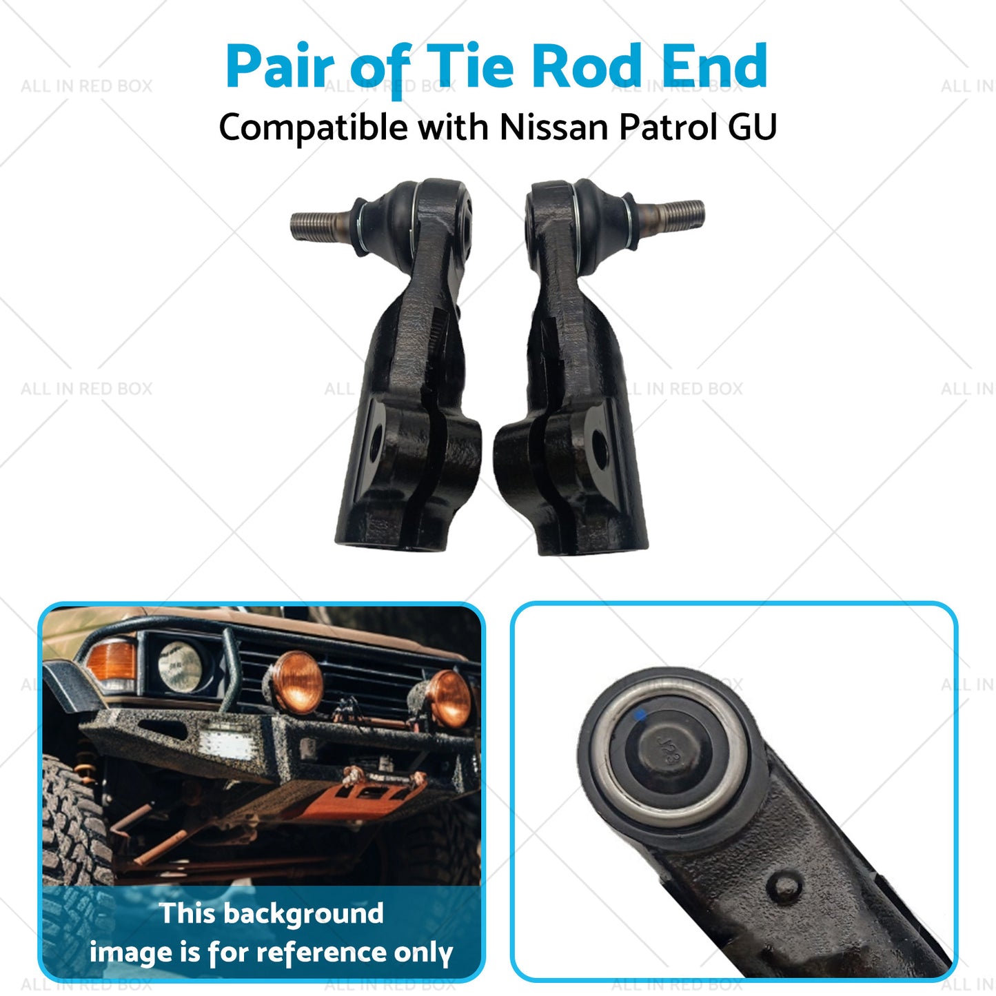 {{ Pair Tie Rod End Suitable For Nissan Patrol GU Y61 Series 4wd 03-On }} - Buy Car Parts Online at {{ Kaka Auto Parts }}.