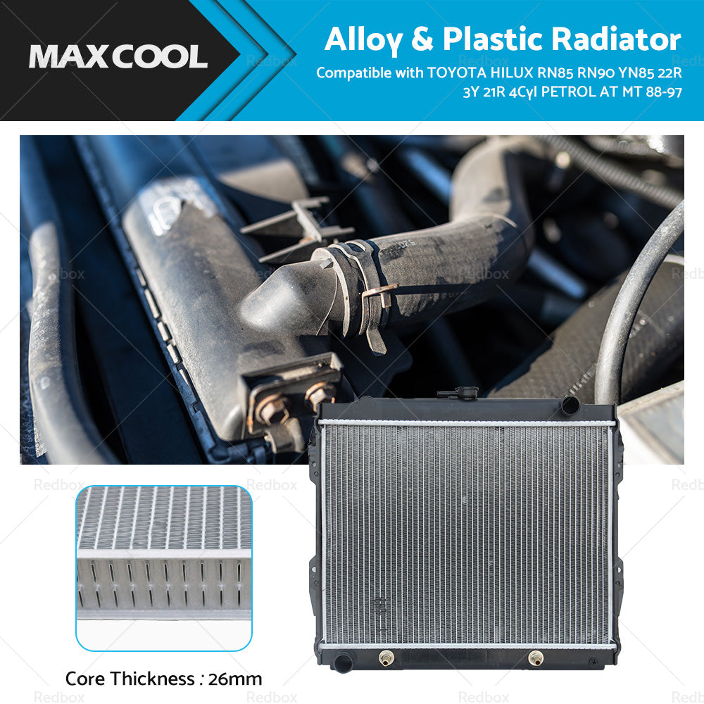 Radiator Suitable For Toyota Hilux RN85 RN90 YN85 22R 21R Petrol 2. 4 AT MT 88-97