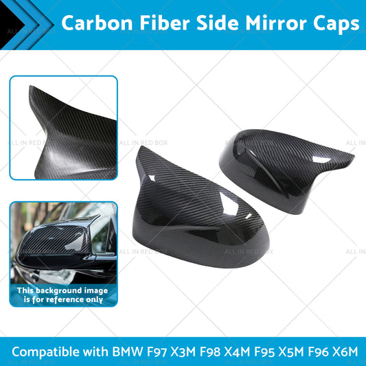 Carbon Fiber Side Mirror Caps Suitable for BMW X5M F96 X6M F97 X3M F98 X4M F95