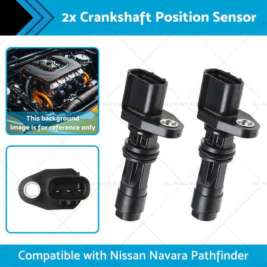 2x Crankshaft Position Sensor Suitable For Nissan Navara D40 Pathfinder R51